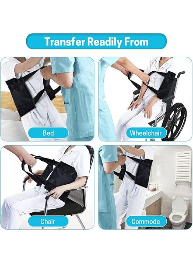 Transfer Nursing Sling,Padded Bed Transfer Sling for Patient Elderly Safety Lifting Aids from Bed Wheelchair Car - Image 3